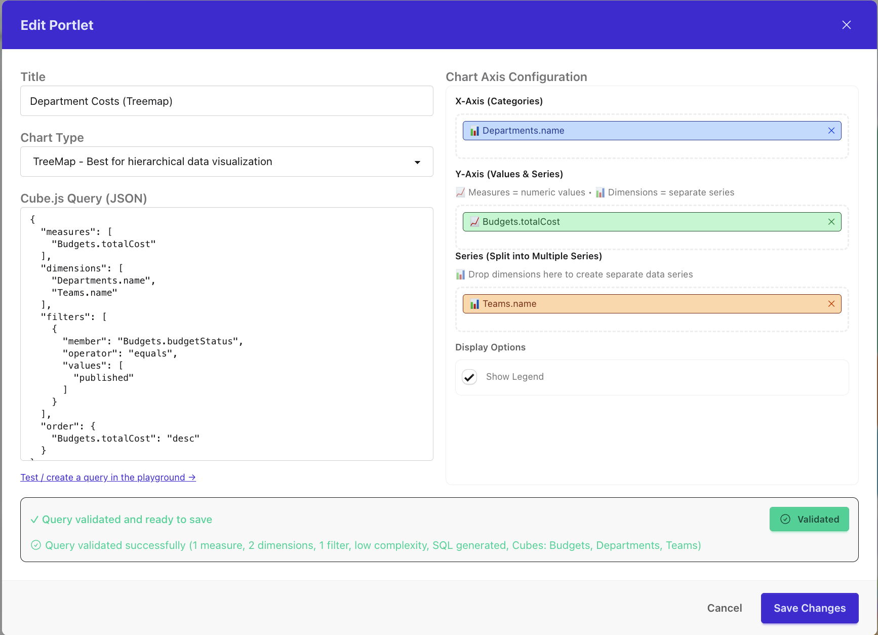 Team management dashboard
